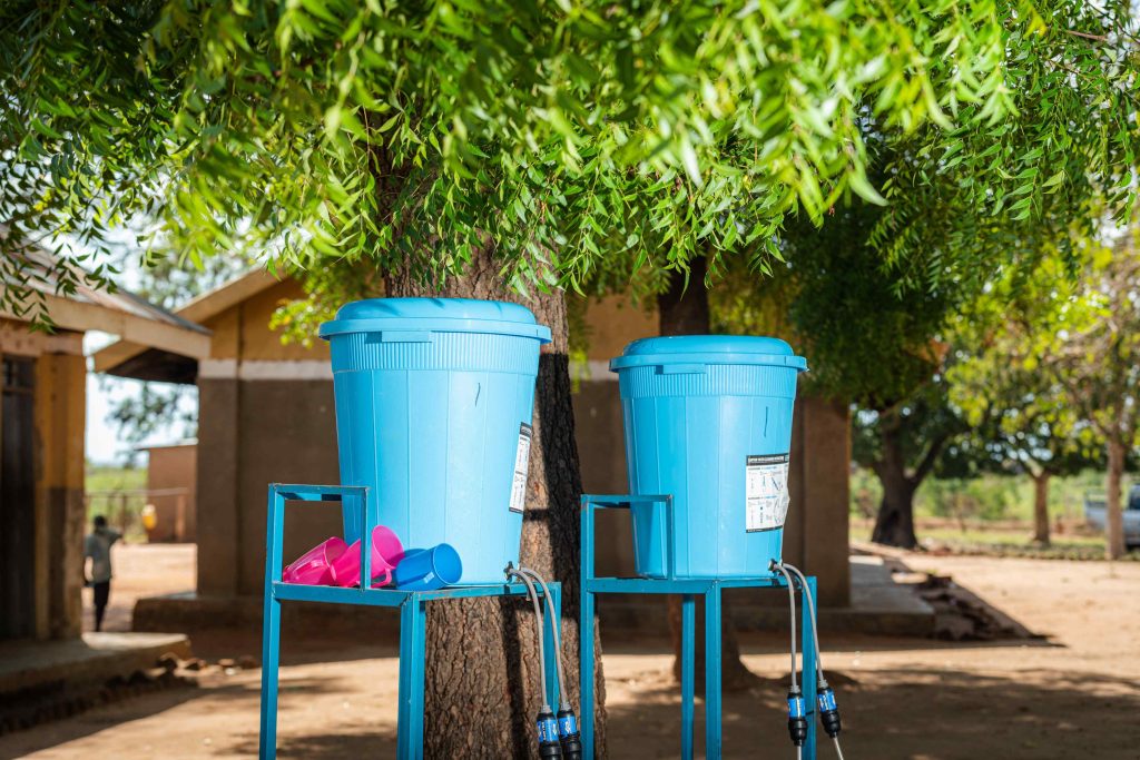 A Sawyer filter system at Ali Ragem primary school compound