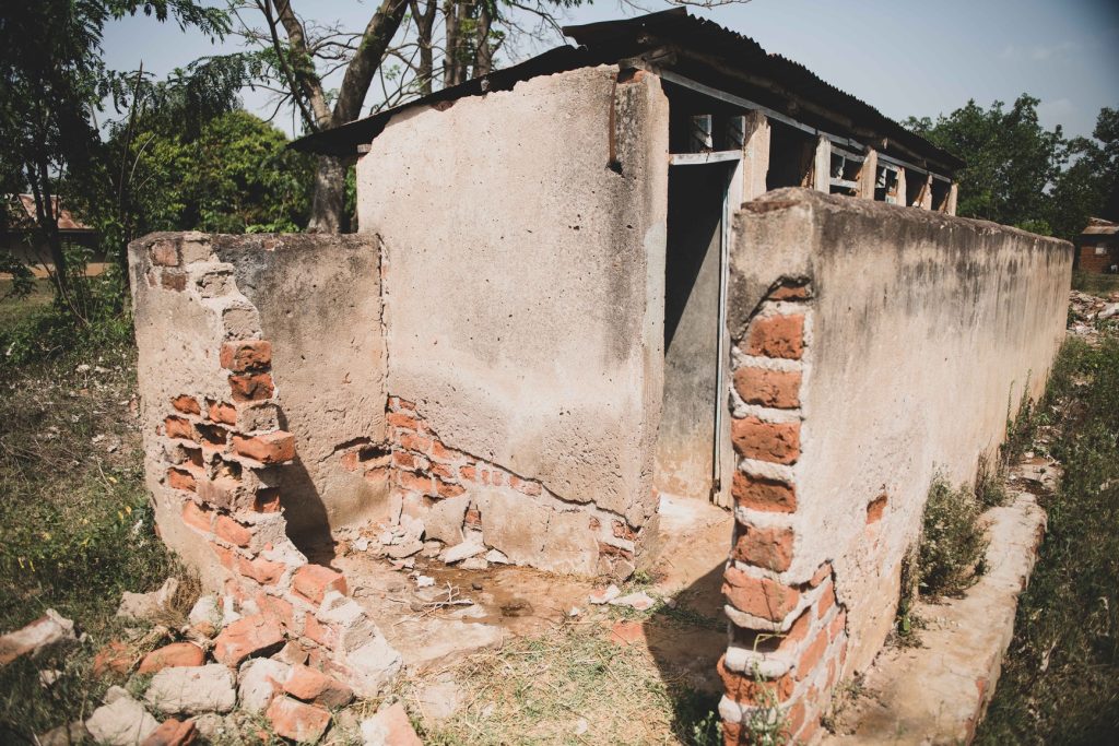 An old latrine at Nyagoke primary school